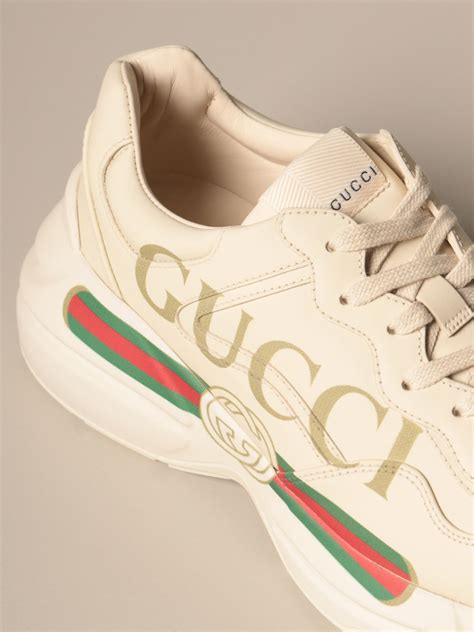 gucci rython vintage logo|gucci rhyton sneaker logo.